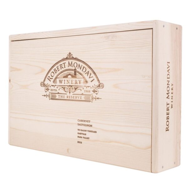 Premium 6 Bottles FLAT ( 1x6) Pinewood box with sliding lid. USA sourced, FSC Certified Pinewood. Thickness 1/2". Pine wood Lid.Nails assembly. Rounded edges . Wooden guillotine dividers. Printing: 3 (1 color) silkscreen or fire branding on Lid and 2 sides INSIDE DIMENSIONS: 20-1/8" L x 12-1/4" W x 3-3/4" H OUTSIDE DIMENSIONS: 21-9/16" L x 13-3/4" W x 4-1/2" H