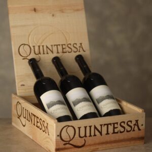 Quintessa 3-Bottle Wooden Wine Box - Golden State Box Factory