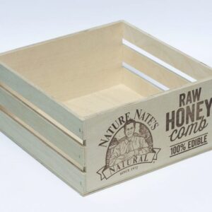 Honey Wooden Crate - Nature Nates - Golden State Box Factory