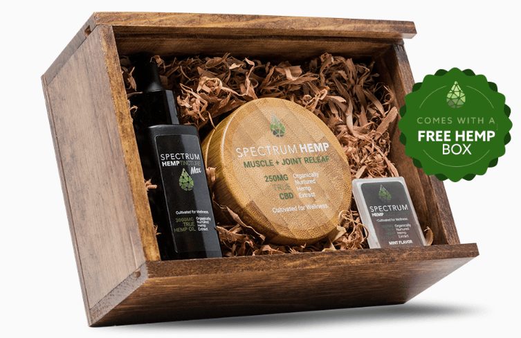 premium marijuana gift box dark wood and sliding lid - Spectrum Hemp - Cannabis Wooden Gift Box