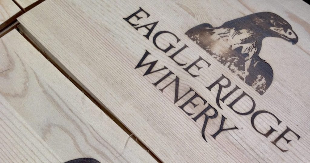 Eagle Ridge Winery - Hot Fire Branding - Golden State Box Factory
